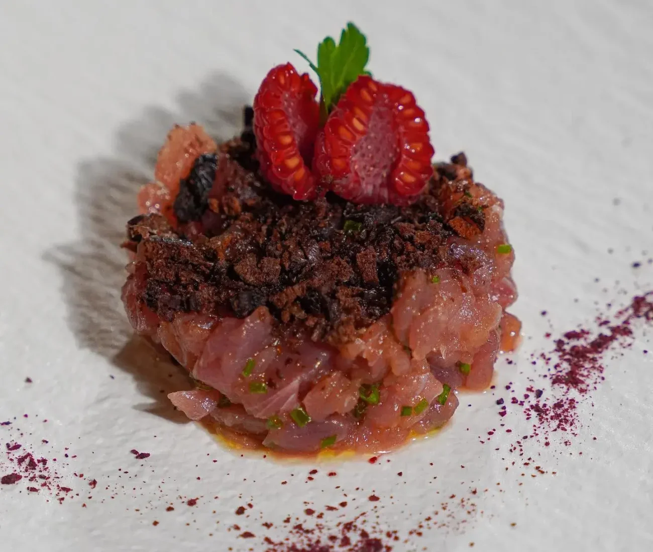 Tartar di tonno capperi e olive